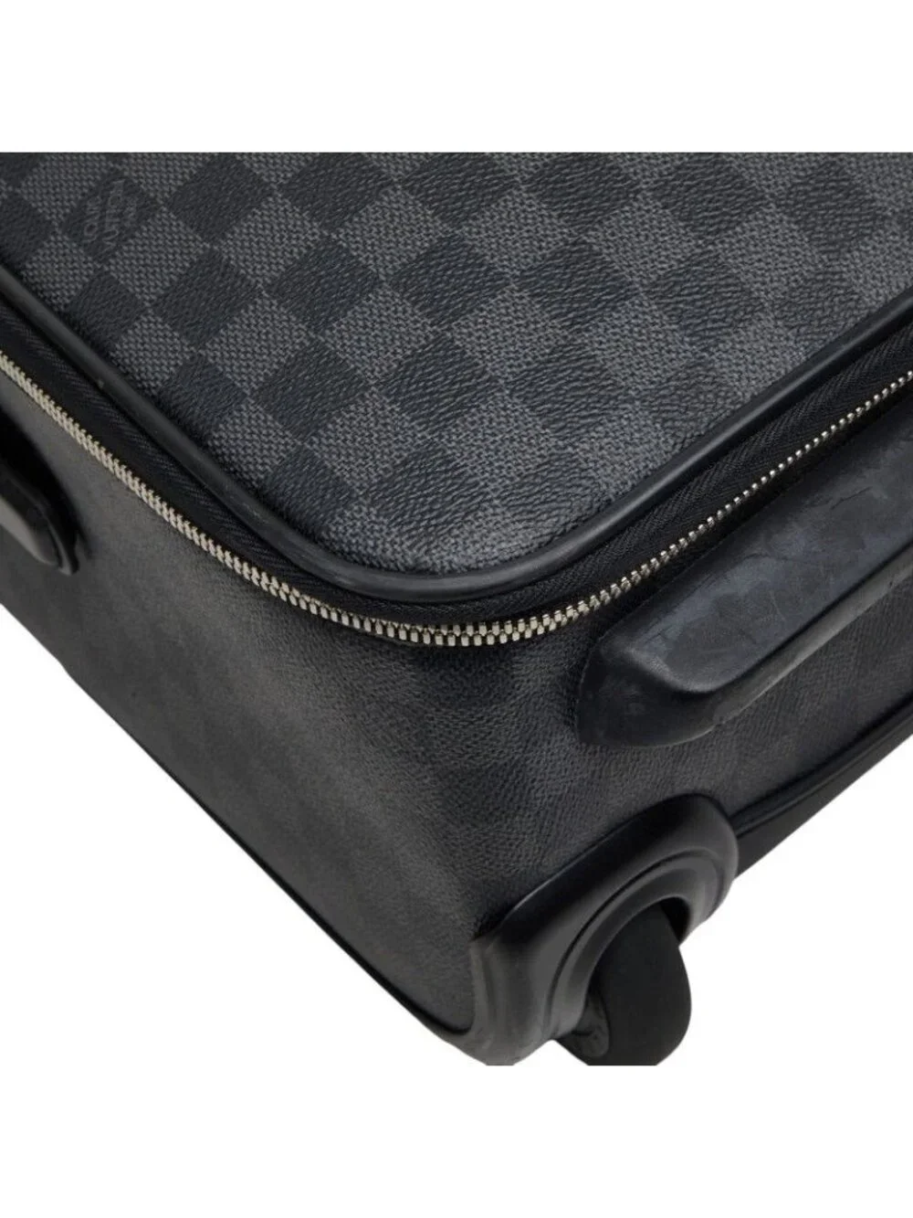 Louis Vuitton Damier Graphite Pegase 55 Travel Bag Suitcase Black Gray Leather